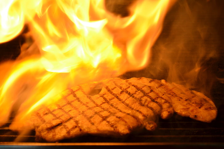 RIB res, RIB grill, RIB hout, Fire - natuurverschijnsel, vlam, warmte - temperatuur, branden