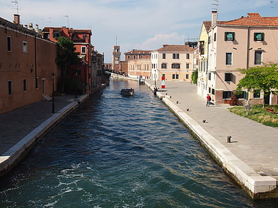 Velence, Olaszország, folyó, gondola