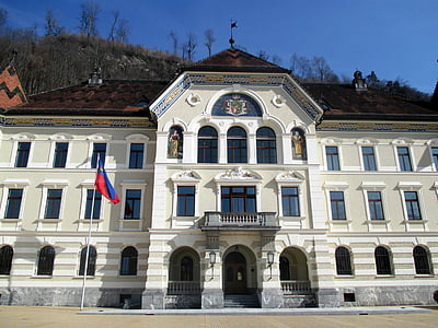Księstwo Liechtensteinu, budynki rządowe, Architektura, budynek, Vaduz