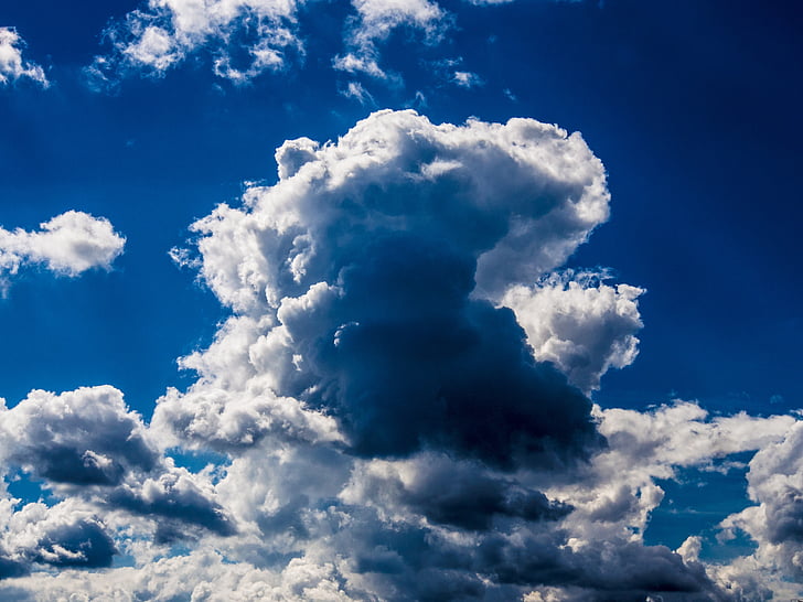 σύννεφα, ουρανός, νεφελώδης, μπλε, αφράτο, cloudscape, καιρικές συνθήκες