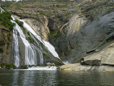 vattenfall, floden, landskap