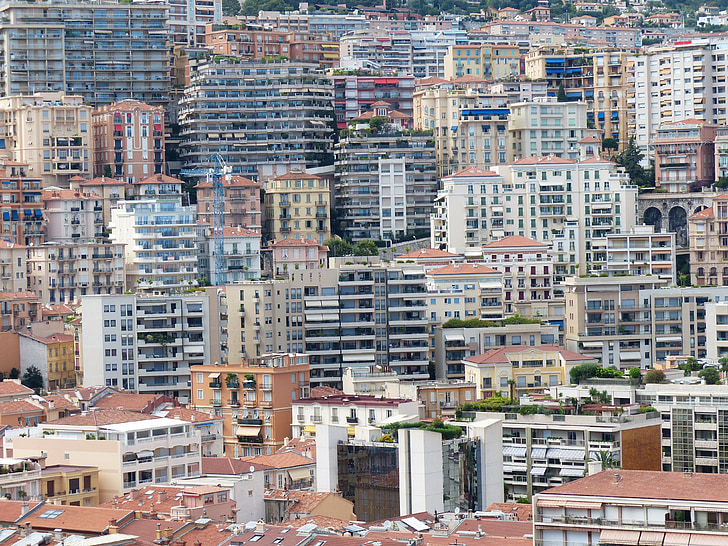 byen, skyskrapere, Monaco, byen, Fyrstedømmet monaco, Fyrstedømmet, by stat