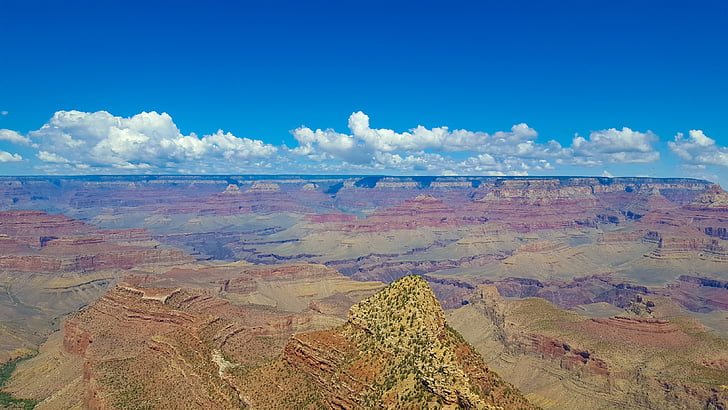 Sky, Canyon, Grand canyon, California, felhők, Amerikai Egyesült Államok, nemzeti park