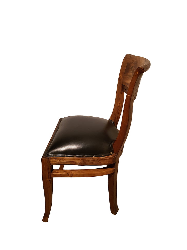 armchair, skin, colonial, teak, wood
