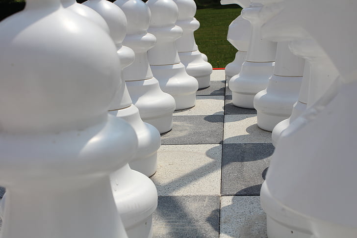 σκάκι, σκακιέρα, πιόνια σκακιού