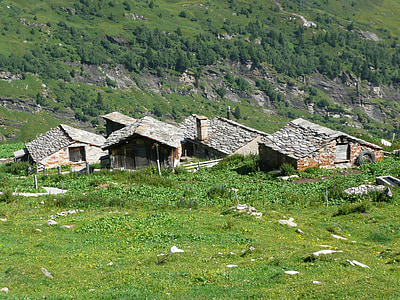 mountain huts, mountains, hiking, hut, alm, switzerland, alpine hut