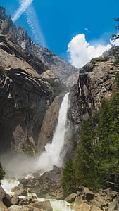 air terjun, Yosemite, alam, jatuh, air, California, Nasional