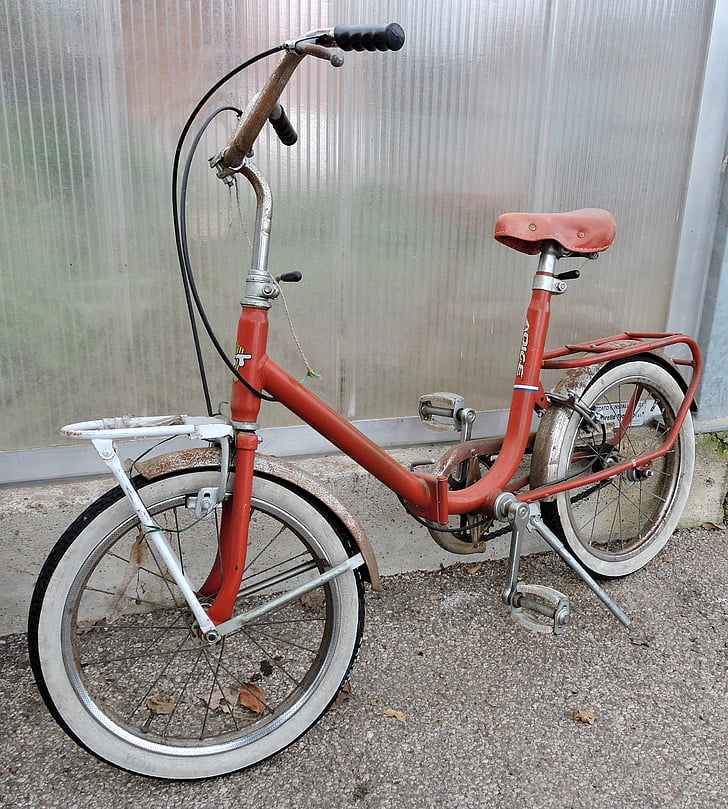 xe đạp, cũ, Vintage, bánh xe, yên xe, tay lái, bàn đạp
