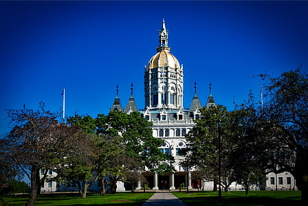 Hartford, Connecticut, State capitol, gebouw, structuur, Capitool, het platform