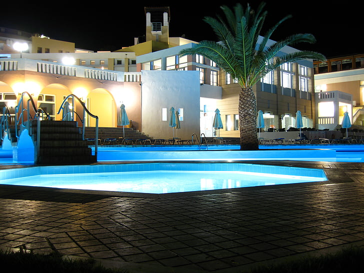 pool, water, hotel