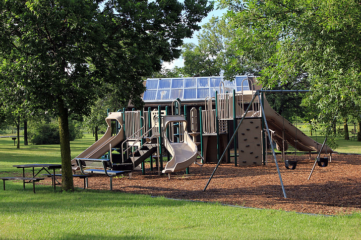 plac zabaw dla dzieci, teren rekreacyjny, Stany Zjednoczone Ameryki, Wisconsin, Richard bong stanowego obszaru rekreacyjnego, Rekreacja, odkryty