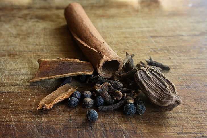 spices, india, exotic, food, cinnamon, masala, curry