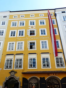 Mozart, local de nascimento, Wolfgang, Amadeus, Salzburg, Áustria, Casa