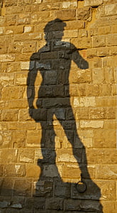 sombra, David, Miguel Ángel, Florencia, Italia, pared, piedra