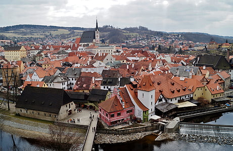Tjekkiske krumlov, Tjekkiet, UNESCO, kirke, gamle bydel