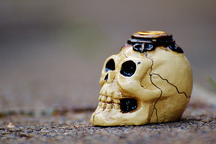 Skull og krydsede, uhyggelig, Halloween, kranium, kraniet knogle, Weird, skræmmende