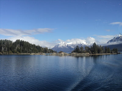 snijeg, jezero, Bariloche