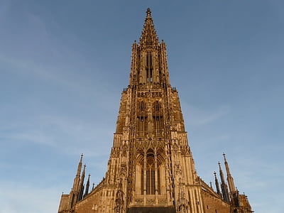 Münster, dom, kyrkan, byggnad, fasad, arkitektur, tro