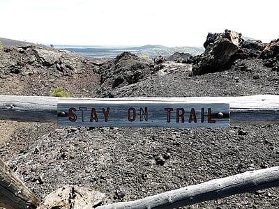 nature, warning, walking path, usa, lava, craters of the moon, national park