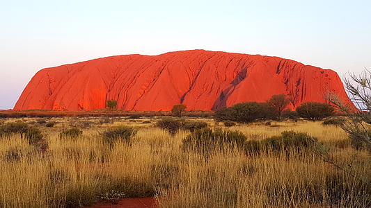 Rock, rouge, Ayers, désert, Outback, nature, territoire