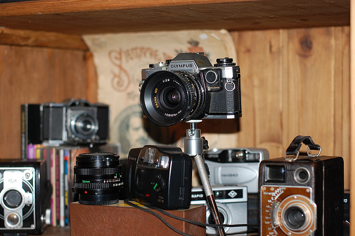 • fotoaparát, analogové kamery, Fotografie, Foto, Vintage analogových, Retro, fotoaparát