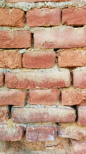 brick, mortar, wall, construction, texture, architecture, cement