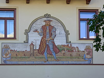 Starnberg, lüftlmalerei, obraz domu, Architektura