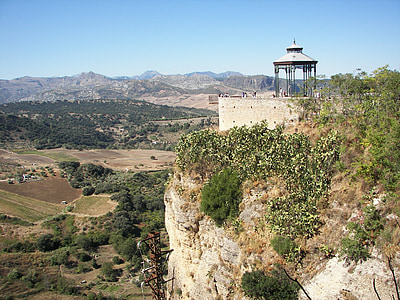 Ronda, Spanje, Andalusië, Rock, landschap, paviljoen