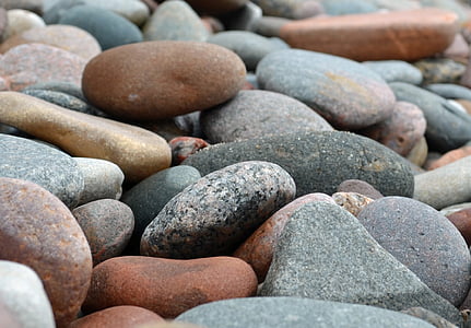 stones, pebble, bank, background, structure, no people, full frame