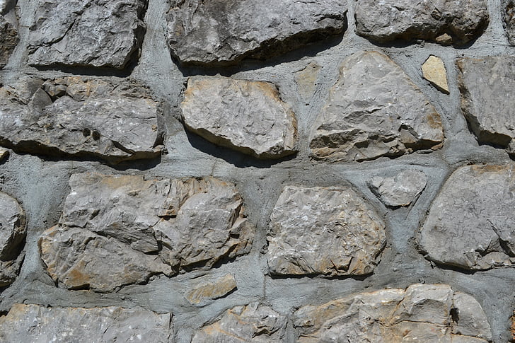 pedra, paret, arquitectura, façana, ciment, superfície, construcció