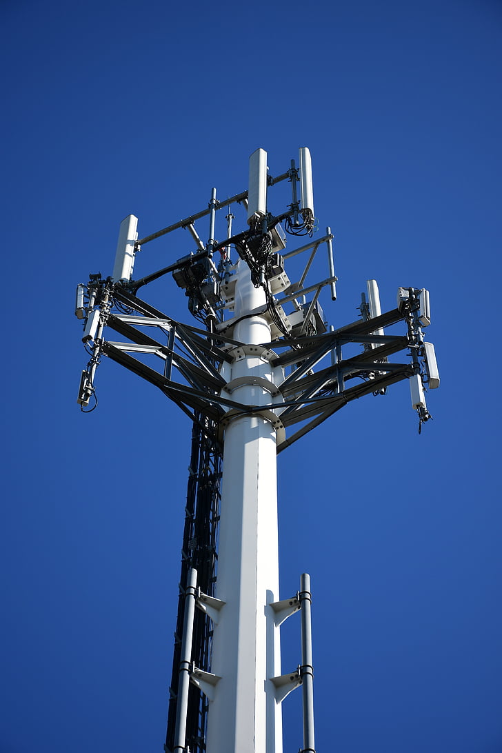 mobiliojo ryšio bokštas, galia, technologijos, mobiliojo ryšio, ląstelių, radijo, antenos