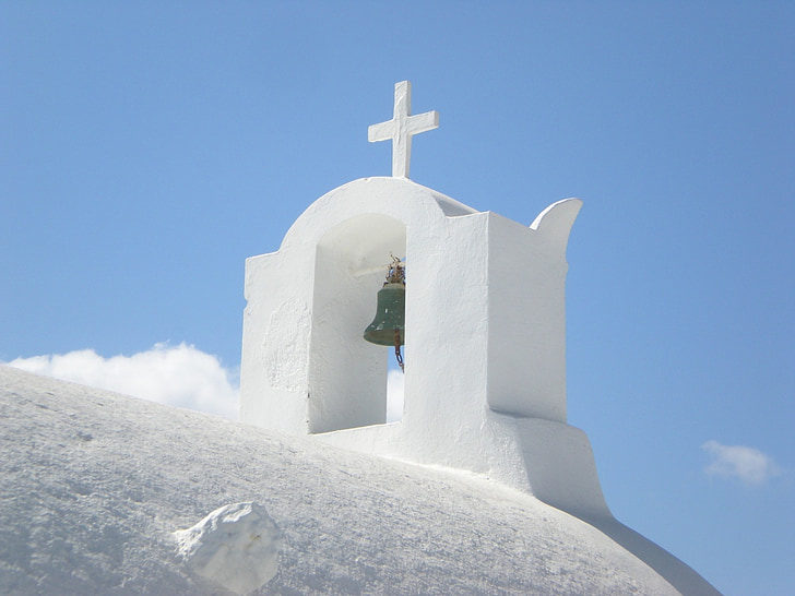 Santorini, gresk øy, Hellas, Marine, kirke