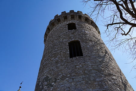 castle, tower, tuttlingen, knight's castle, middle ages, ruin, wall
