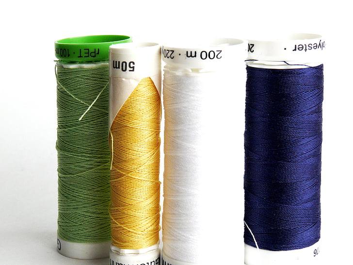 yarn, sew, thread, sewing thread, needle, hand labor, coiled