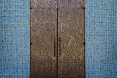 dveře, vedle sebe, dřevo, Architektura, jednoduché, dřevo - materiál, voda