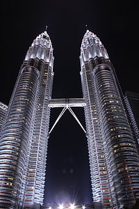 вежі-близнюки, Куала-Лумпур, Малайзія, KLCC, хмарочос, місто, Орієнтир