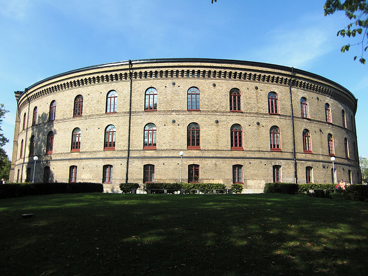 Universidade, Gotemburgo, Suécia, centro da cidade, arquitetura, edifícios, rotunda