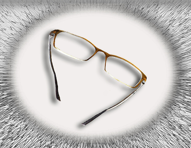 akiniai, žr., skaityti, optika, akinių rėmelis, aštrių, sehhilfe
