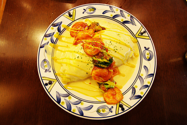 omelete, restaurante, comida