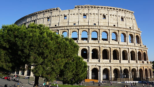 Rzym, Włochy, Colosseo, Koloseum, Gladiatorzy, budynek, Koloseum