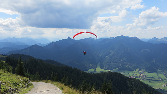 paraglider, paragliding, fly, dom, sport, extreme sports, air sports