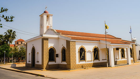 Iglesia, ortodoxa, religión, arquitectura, cristianismo, Avgorou, Chipre