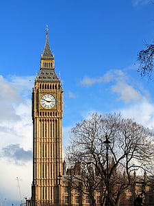 บิ๊กเบน, ลอนดอน, สหราชอาณาจักร, อังกฤษ, นาฬิกา, สถานที่น่าสนใจ
