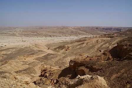 沙漠, 沙子, 以色列, 景观, 视图, 自然, 岩石
