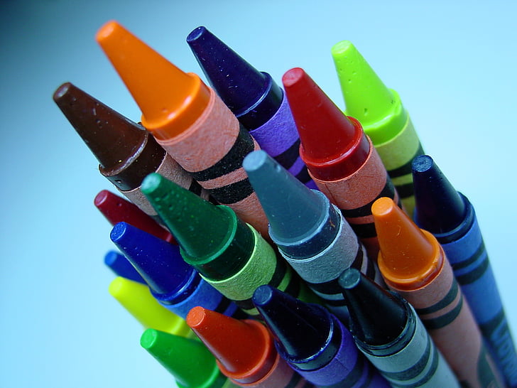 barvice, Crayola, barvanje, barva, barva, šola, umetnost