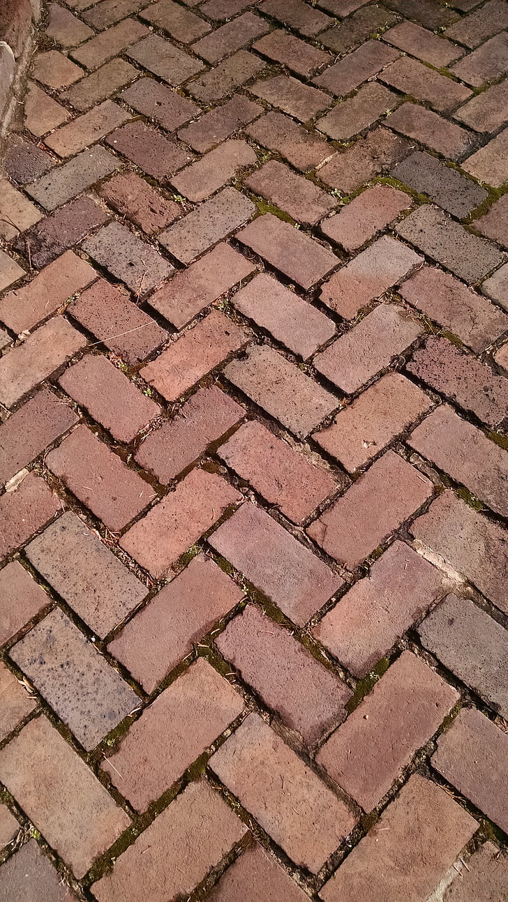 bricks, herringbone, pattern, texture, sidewalk, geometric