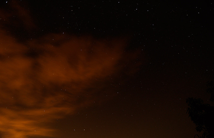 arizona, sky, night, stars, nature, clouds
