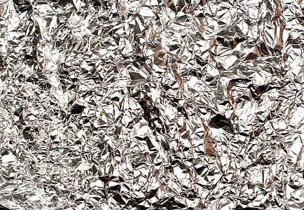 foglio di alluminio, Alu, inferno, spiegazzato, usato, trama, Priorità bassa