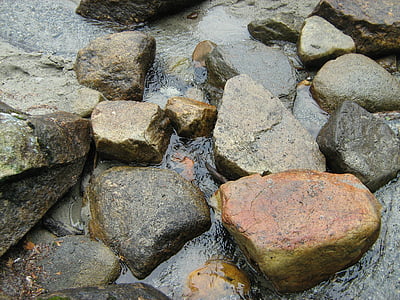 steinete strømmen, kildevann, vann, Creek, naturlig, villmark, utendørs