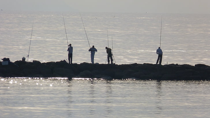 Fischer, Meer, Angeln